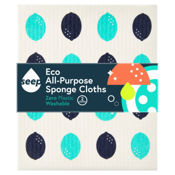 Seep Eco All-Purpose Sponge Cloths - 2 Pack