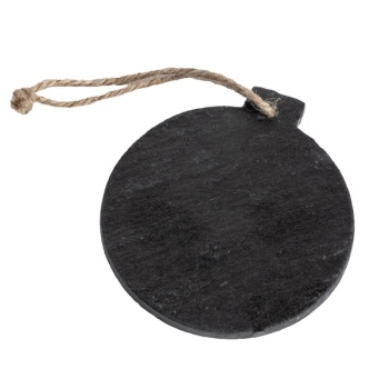 Christmas Tree Hanging Slate Decoration - Bauble Design