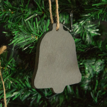 Christmas Tree Hanging Slate Decoration - Bell Design