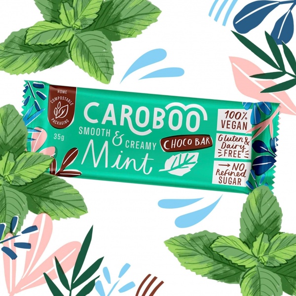 Caroboo Vegan, Dairy & Gluten Free Bar - Mint