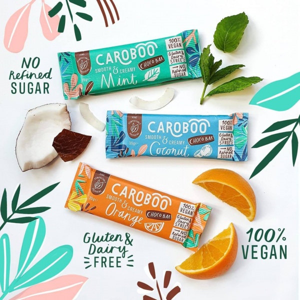 Caroboo Vegan, Dairy & Gluten Free Bar - Mint