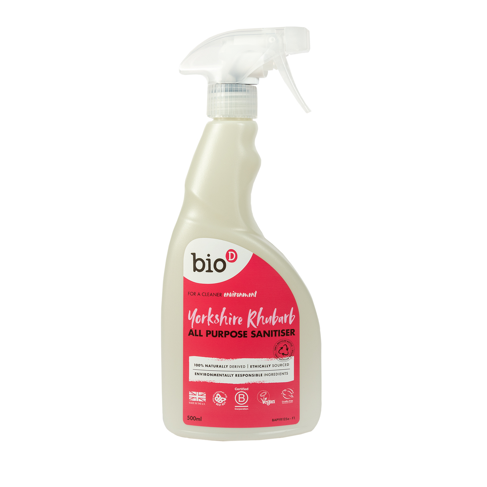 Bio D Yorkshire Rhubarb All Purpose Sanitiser Spray 500ml