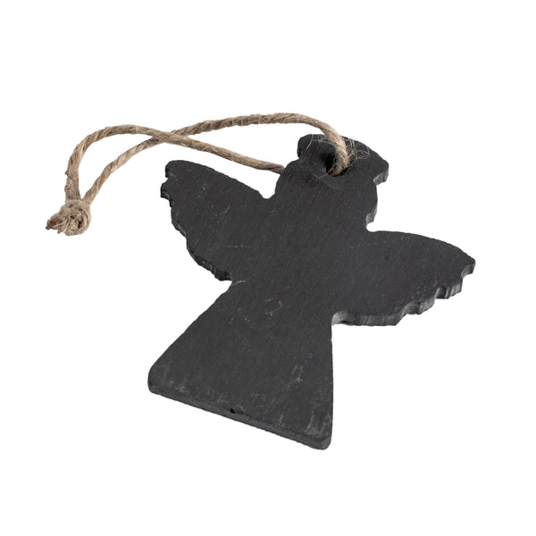 Christmas Tree Hanging Slate Decoration - Angel Design