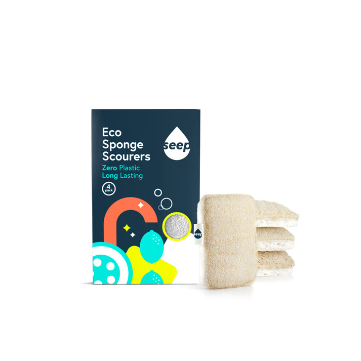 Seep - Eco Sponge Scourers (4 Pack)