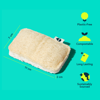 Seep Eco Sponge with Loofah Scourer