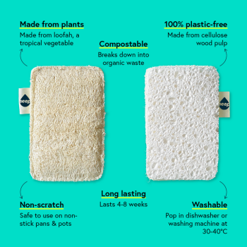 Seep - Eco Sponge Scourers (4 Pack)